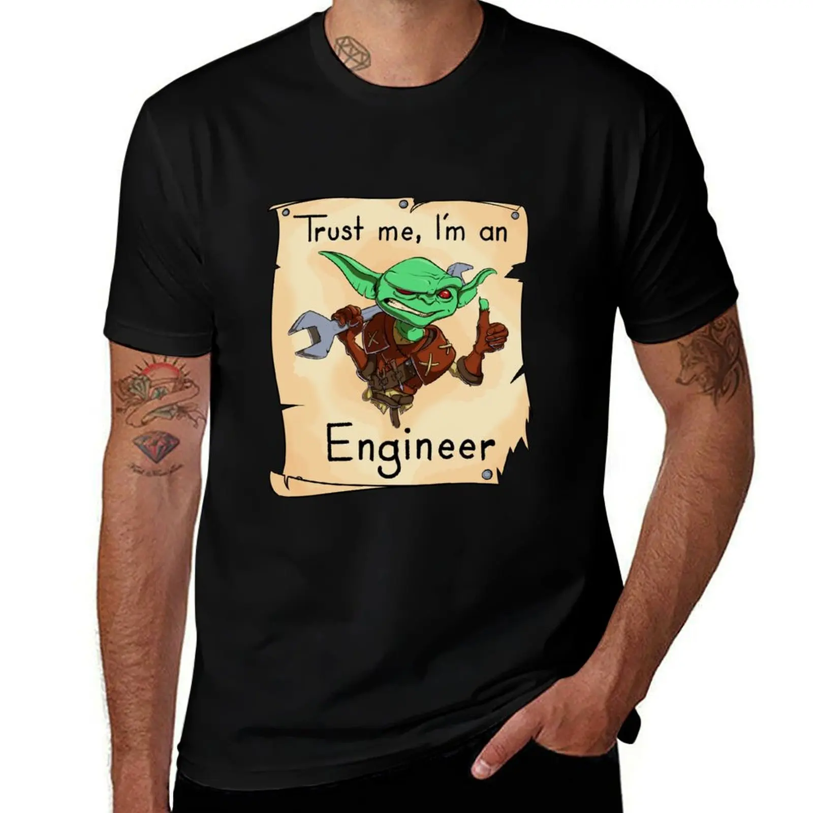 

- me t T-Shirt for Funny shirts printed graphic Engineer! for shirts Trust I'm t tees an man Goblin man