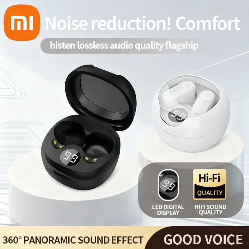 Xiaomi Wireless Bluetooth Earphones With AI Smart Translation Semi-In-Ear Mini Noise Cancelling Waterproof With Mic Earphones