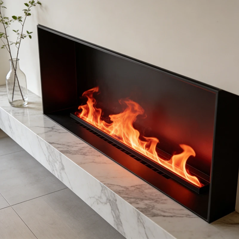 

Electric Steam Fireplace Insert,fake Fireplaces Electric with Flame,3D Realistic Flame,Replaces Old Fireplace,Energy Efficient