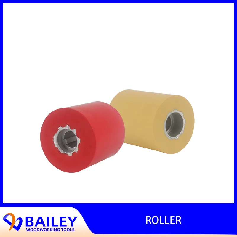 BAILEY 1PAIR 48/58x60mm Roller Rubber Wheel for Power Feeder Machine Woodworking Tool Accessories