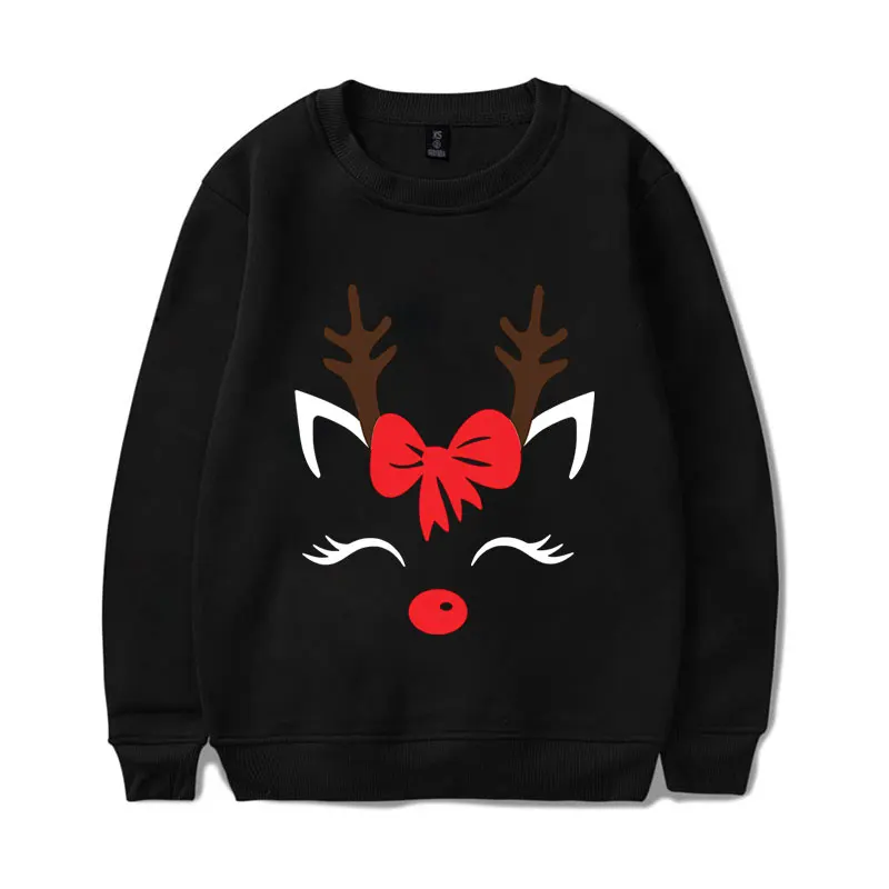 Christmas Reindeer MR MRS Print Hoodies Sweatshirts New Women\'s Sweatshirt Pullovers Ladies Autumn Winter Casual Sweatshirt