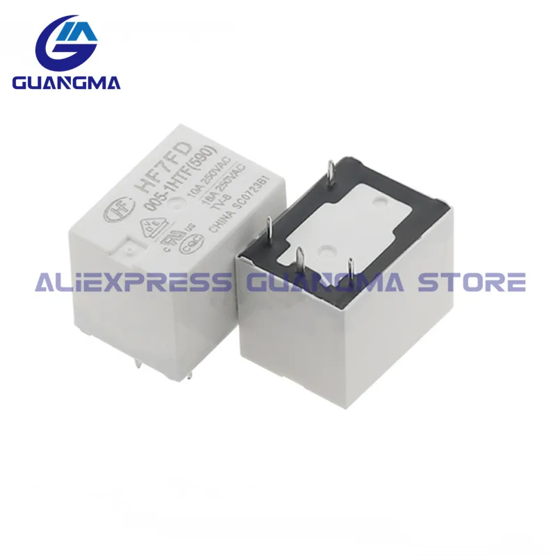 10PCS Power Relay HF7FD-005-1HTF HF7FD-012-1HTF HF7FD-024-1HTF 16A 250VAC 4Pin HF7FD 005 012 024 1HTF DC5V 12V 24VDC