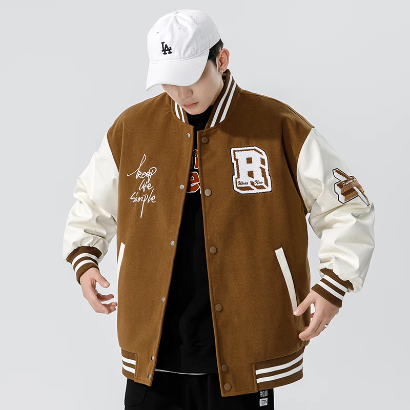 Men's High School Student Down Jacket Winter Thickened Baseball Style Anti-Cold Outerwear New Hot Sale of The Season