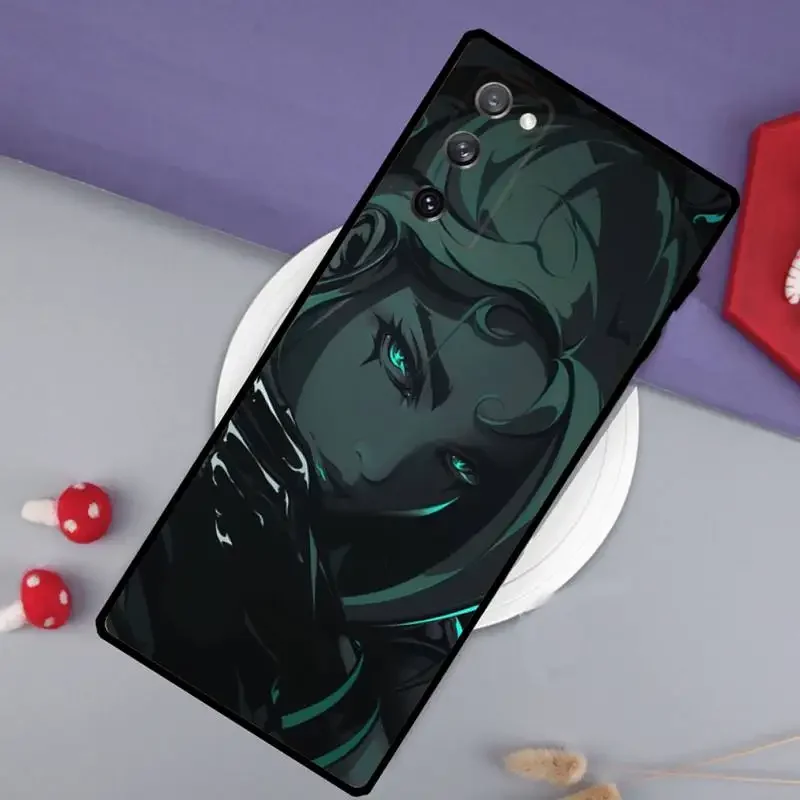 V-Valorante Game Phone Case for SamsungS23 S22 S21 S20 Ultra Pro S10 S30Plus 20 Ultra Black Cover