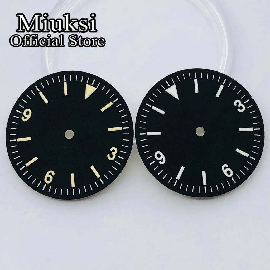 Miuksi 28.5mm watch dial luminous fit NH35 NH36 ETA2836 2824 Mingzhu DG2813 3804 Miyota8205 8215 821A PT5000 movement