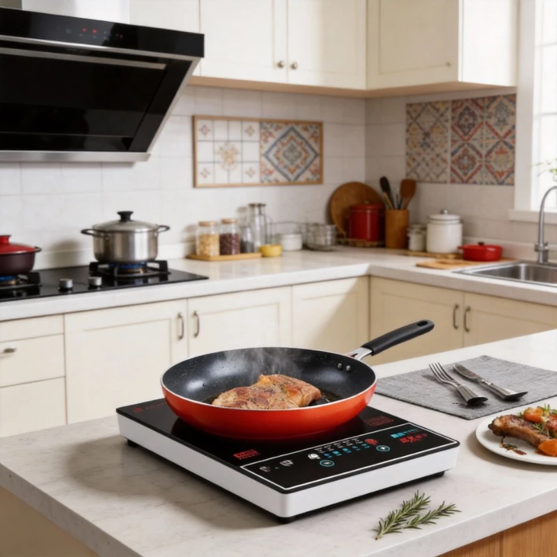 

Высокотемпературная индукционная плита для любых типов посуды, бесшумная и эффективная электрическая керамическая плита для домашней кухни