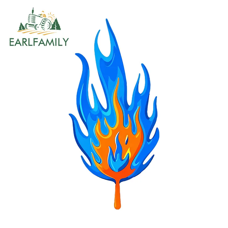 

EARLFAMILY синее пламя автомобильная наклейка креативный мотоцикл окклюзия царапины ПВХ наклейка крутая индивидуальность водостойкие автомобильные товары Декор