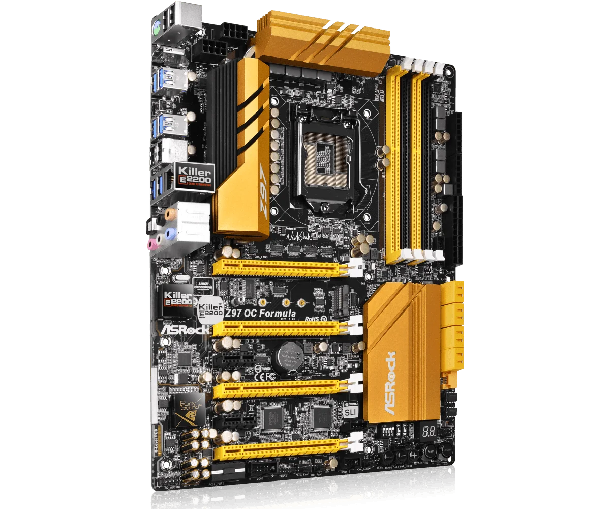 Imagem -02 - Asrock-placa-mãe Z97 Lga 1150 Ddr3 32gb M.2 Ssd I34170 I3-4130 I5-4460 I7-4770 I5-4570 Cpu Atx