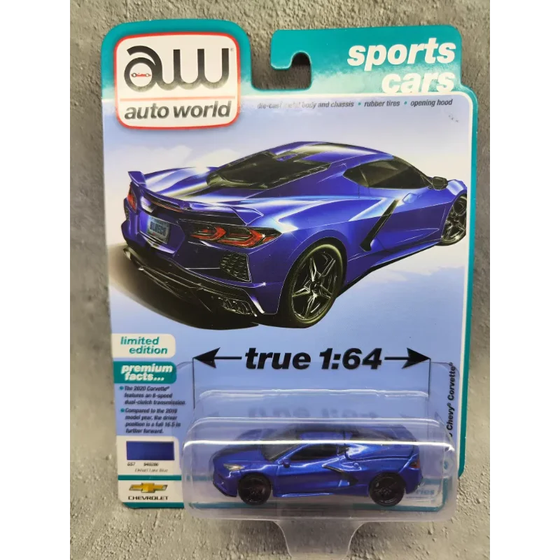 

Diecast AW 1/64 Scale World 2020 Chevrolet Corvette Alloy Car Model Collectible Toy Gift Souvenir Display Ornament