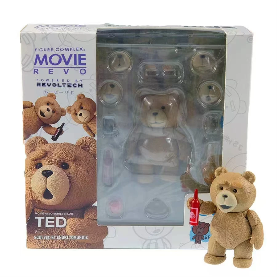 Movie TED 2 10cm Boxed Ted Teddy Bear Articulate BJD Figure Model Toys