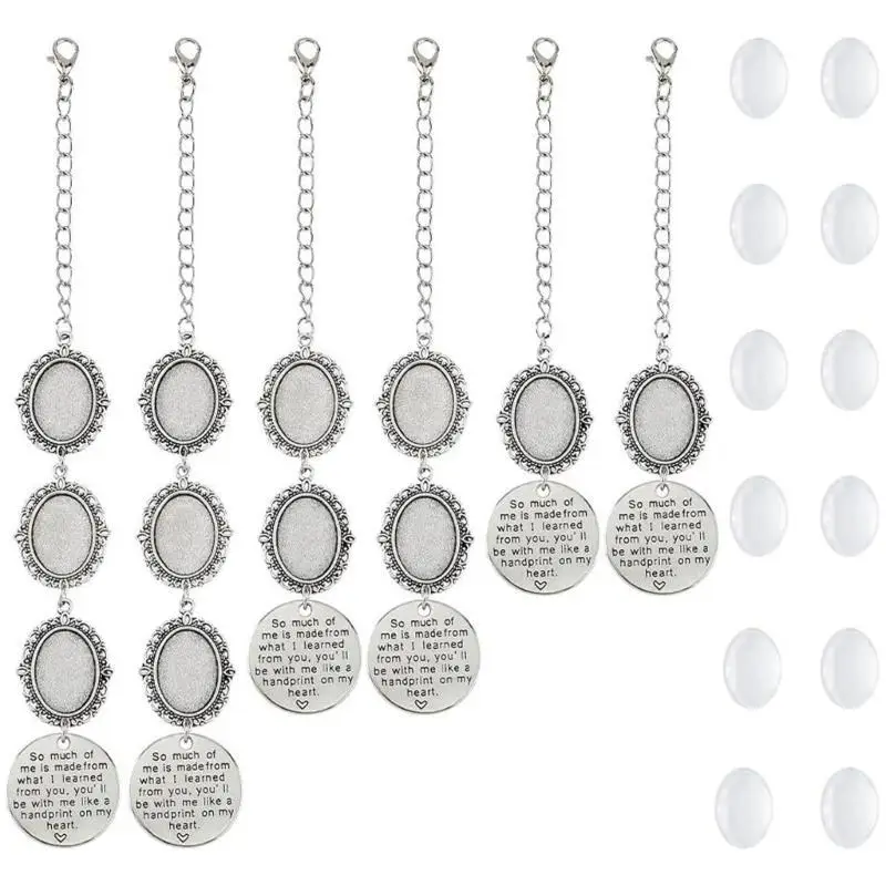 31BB Elegant Frame Pendant Bridal Charm Base Photo Brooch Pendant Jewelry Making Part Brooch Frame Pendant Alloy Texture