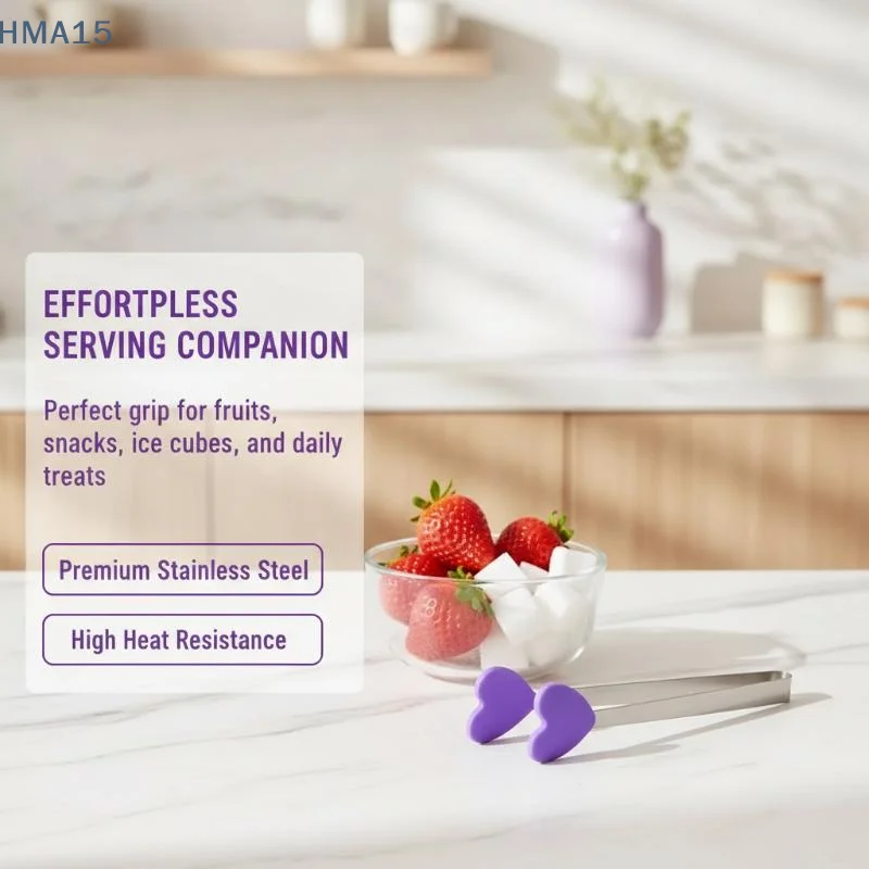 Food Snacks Catering - 【YA】Silicone Food Tong Mini Creative Non-Stick
