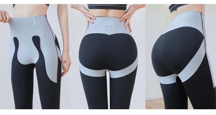 BIVIGAOS Micro-Pressed Butt Lifter Leggings Women 5D Slim Spring Autumn High Waist Fitness Push Up Leggings Sport Shark Pants
