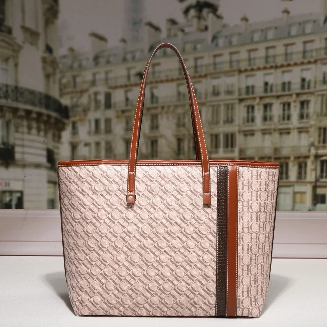 

Роскошная простая дизайнерская сумка через плечо, однотонная сумка-тоут с модным буквенным логотипом и большой вместительностью для женщин