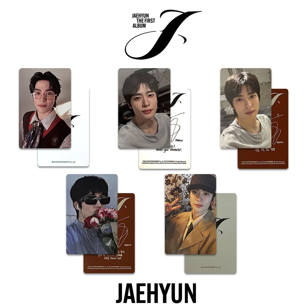 5 шт. Kpop 127 JAEHYUN Solo The First Album Card Star Периферийные устройства Двусторонняя бумага Специальные фотокарточки Коллекция фанатов Открытки