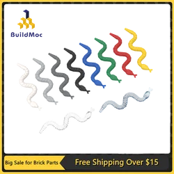 10Pcs MOC Parts 30115 Snake Compatible Bricks DIY Assmble Building Blocks Particle Kid Puzzle Brain Toy Gift