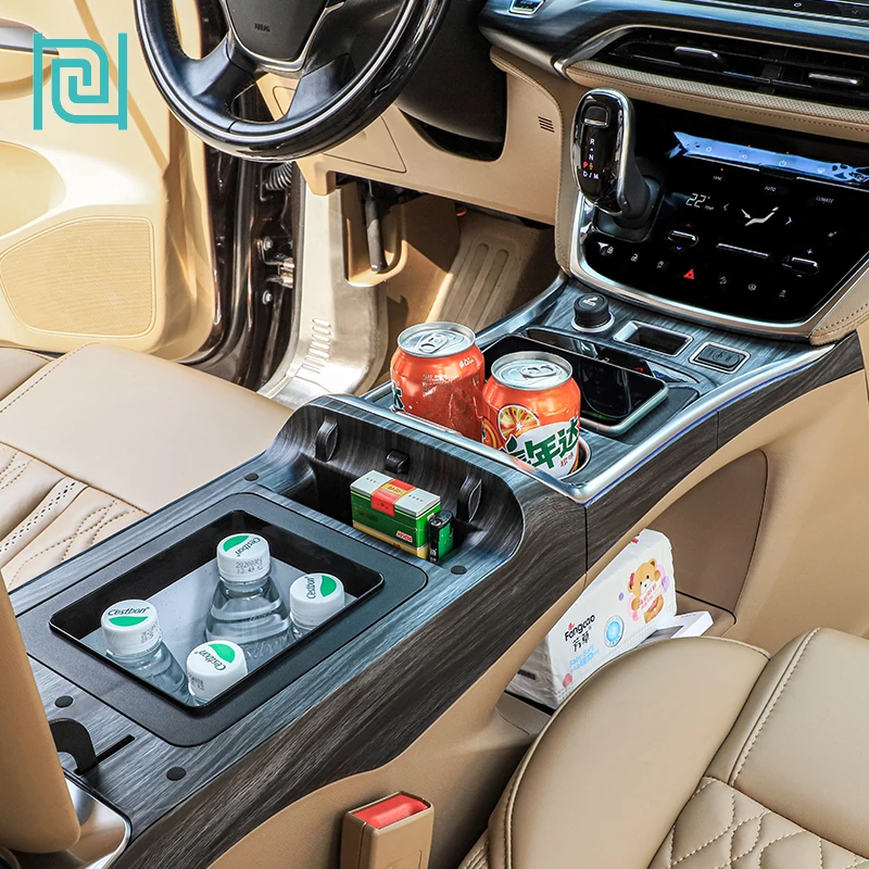 Leather Interior Accessories Storage Space Center Console Storage Box Armrest Tray Central Armrest for Buick GL8