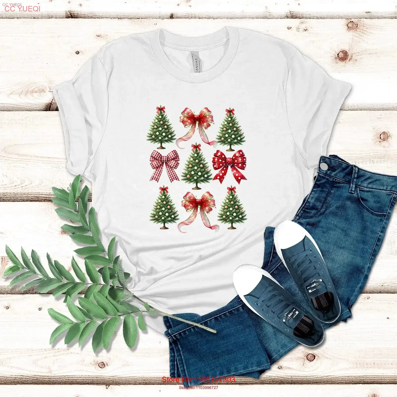 

Coquette Bow Christmas T Shirt Tree Girly vintage Washed Stylish Soft Top For Everyday Wear streetwear Casual Unisex graphic
