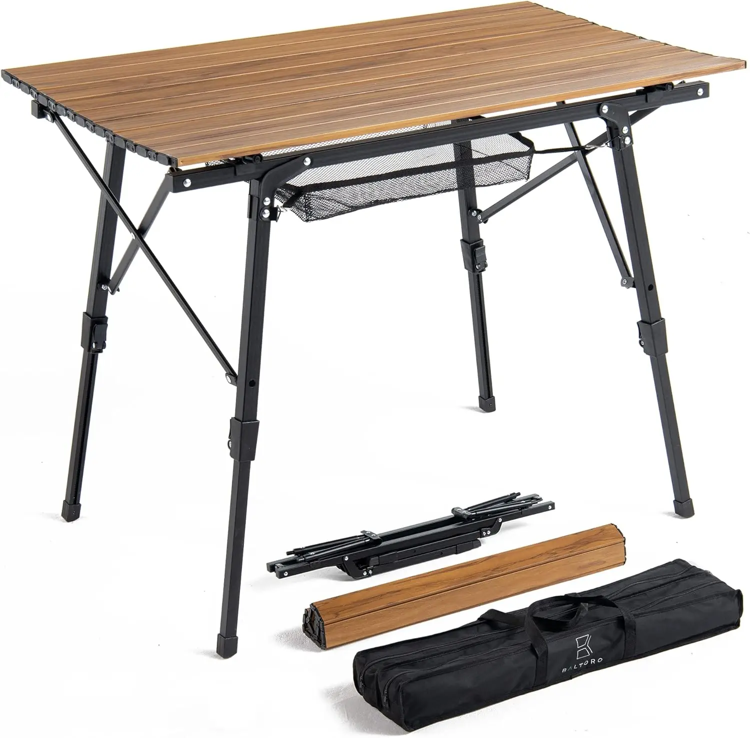 

Portable Folding Table for Picnic Camping Tables That Fold up Lightweight Aluminum Folding Table with Telescopic Legs Camp Kitch