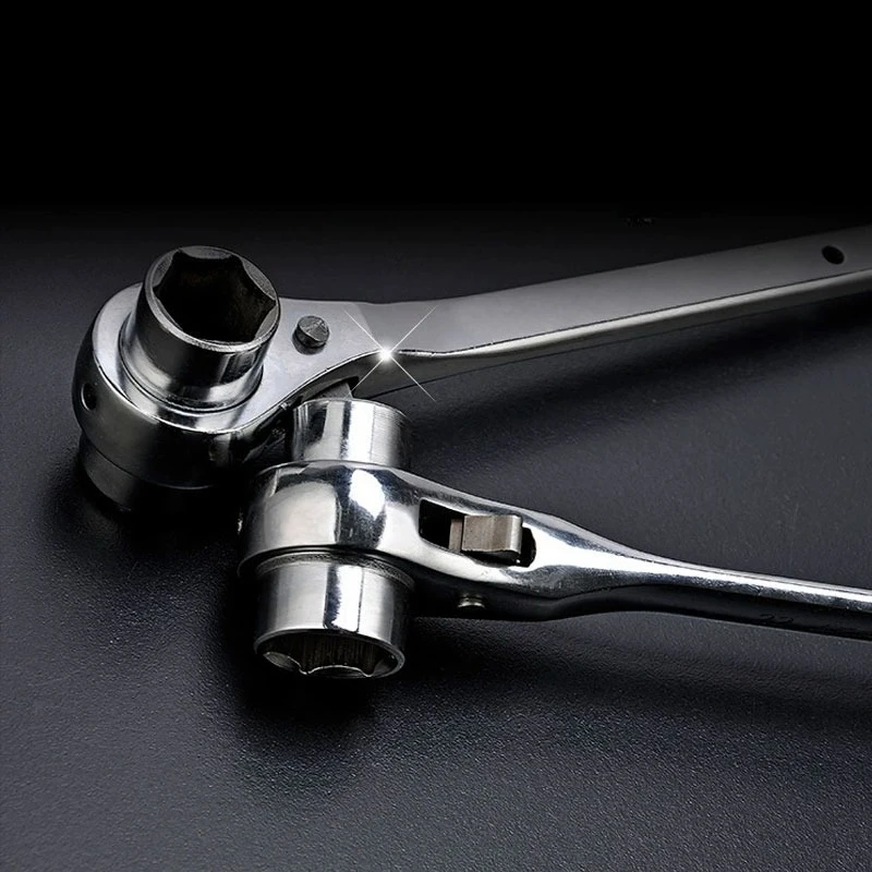 

Wrench Multi-functional Bi-directional Ratchet Wrench Ratchet with Pointed Tail Repair Tools Suitable for Architects Car Tools