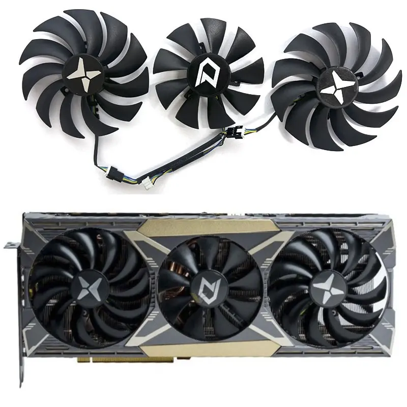 85MM 99MM  brand new for DATALAND Radeon RX5600XT 5700 5700XT X-Serial War graphics card replacement fan