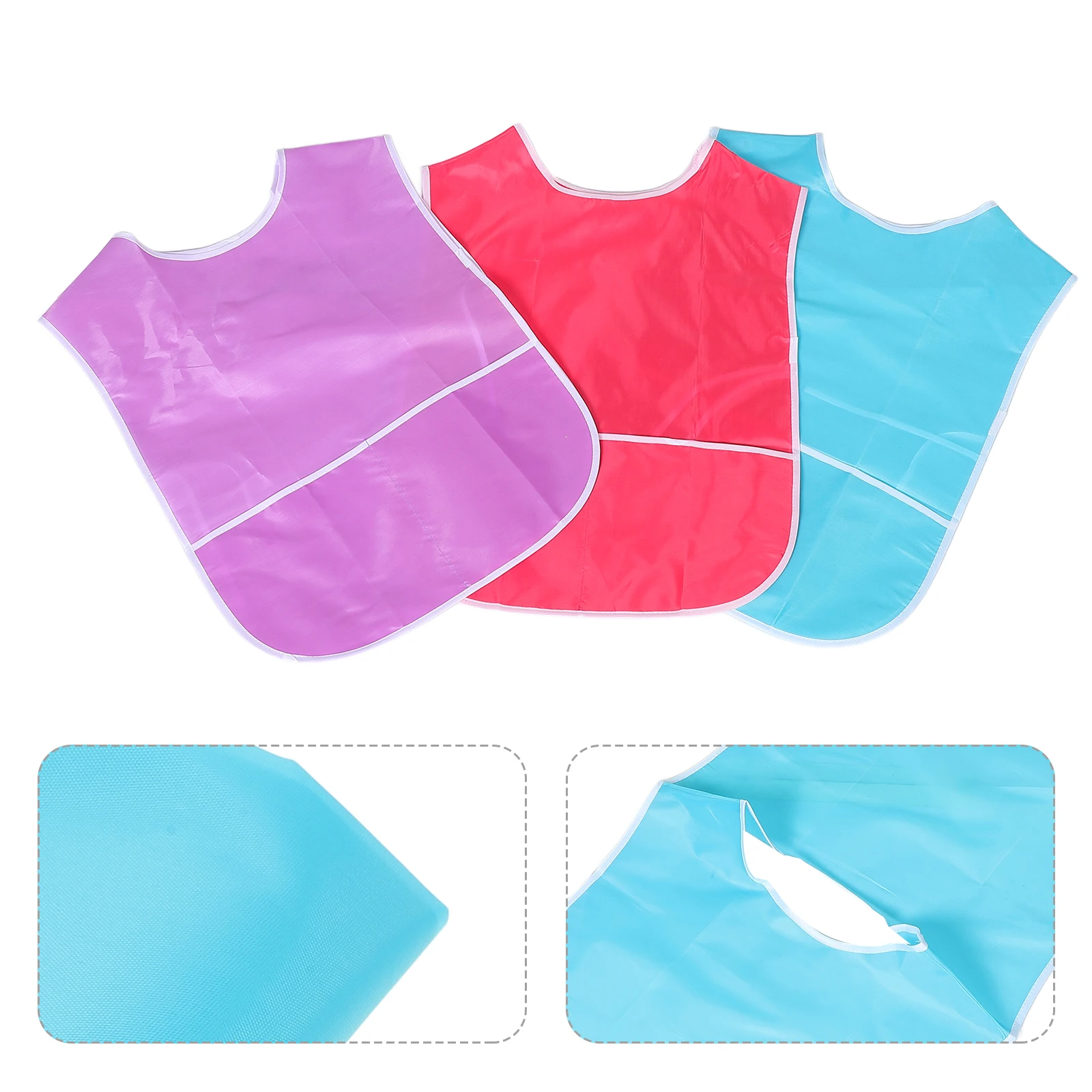 

3 Pcs Waterproof Painting Apron Art Smock for 8-12 's Drawing Clothes