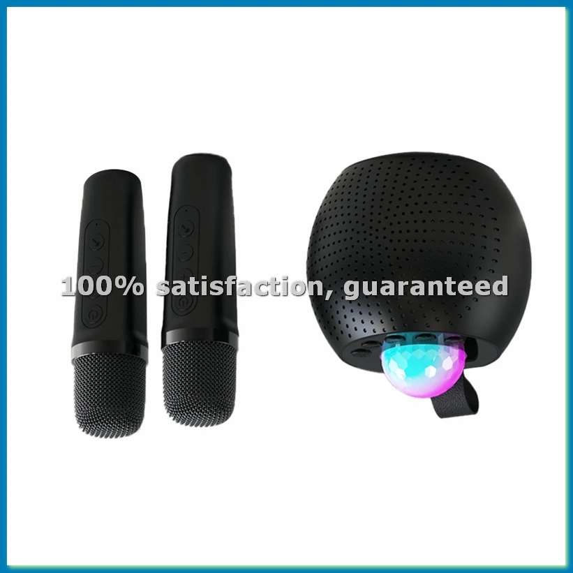 

Беспроводной микрофон, Bluetooth-колонка, портативная уличная акустическая система с цветной подсветкой, домашний караоке-центр, музыкальная система - A10G