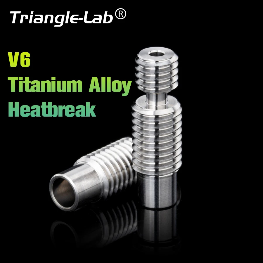 

trianglelab V6 titanium alloy heatbreak 1.75MM for CHC VOLCANO V6 HOTEND for Carbon fiber wear resistance 3D printer