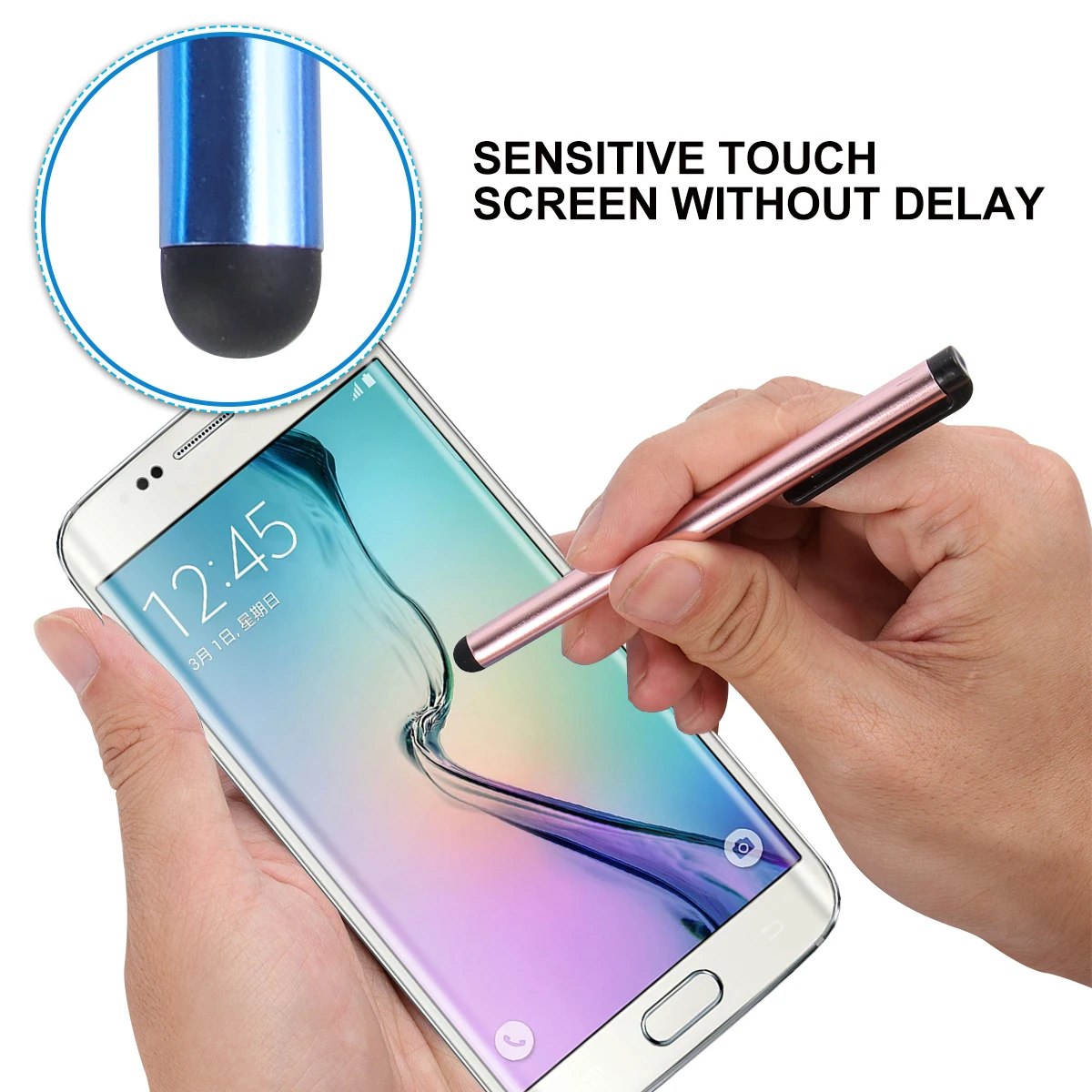 

30Pcs Creative Stylus Screen Pen Capacitive Pens Lightweight Slim for Notes Drawing Gaming Email Capacitive Pens