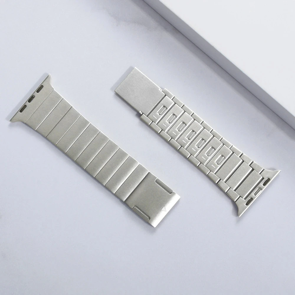 Stainless Steel Link Bracelet For Apple Watch Band 46mm 44 45mm Ultra 49mm Metal Magnetic Strap IWatch Series 10 9 8 7 6 40 41mm