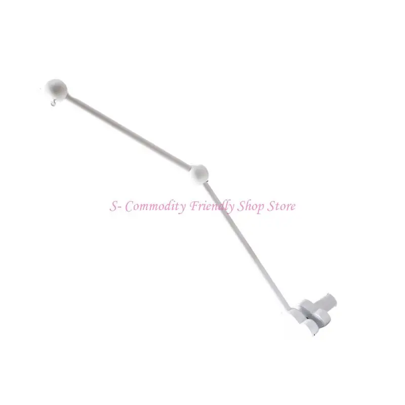 85AE 木材クラウド形状携帯ホルダー保育園ガラガラ安定したベースアームブラケット新生児ベッドベルぶら下げアクセサリー