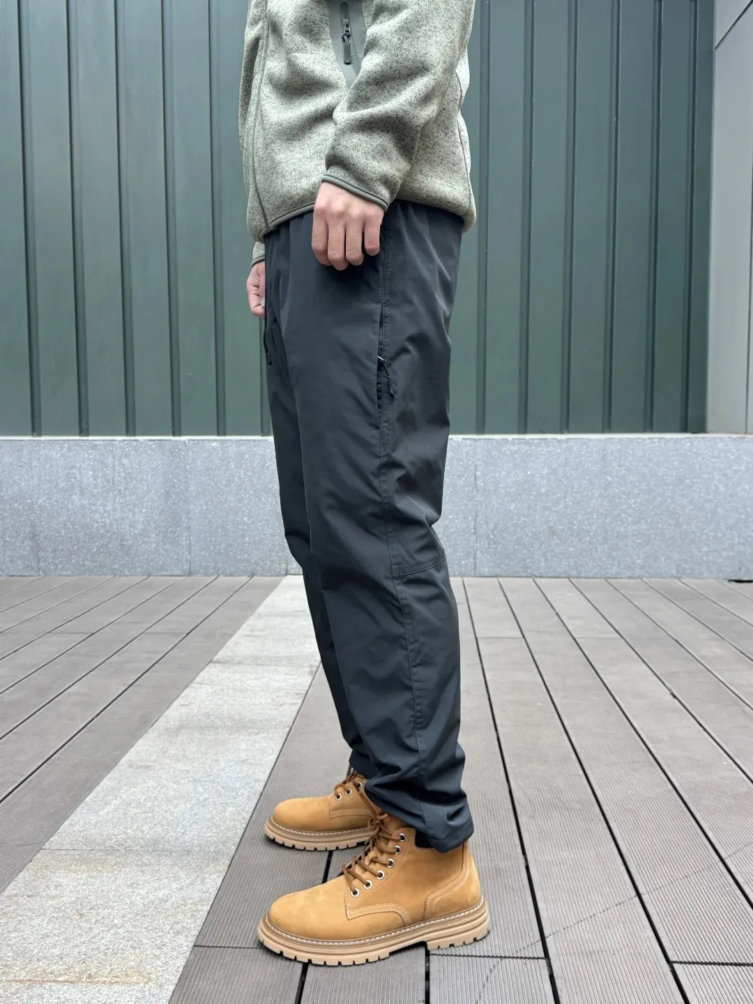 

Outdoor Climbing Pants Men's Soft ell Windproof Waterproof ey Tee-Defensive Zipper Side Casual Trousers Youth Active Sle