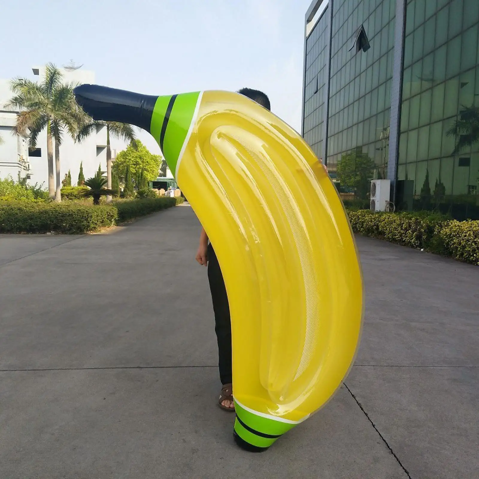 Opblaasbare Banaan Zwembad Float Zwembad Floaties Leuke Waterhangmat voor Zomer Zwembad Feestartikelen Vakantie Meer Strand Drijvend Zwemvlot