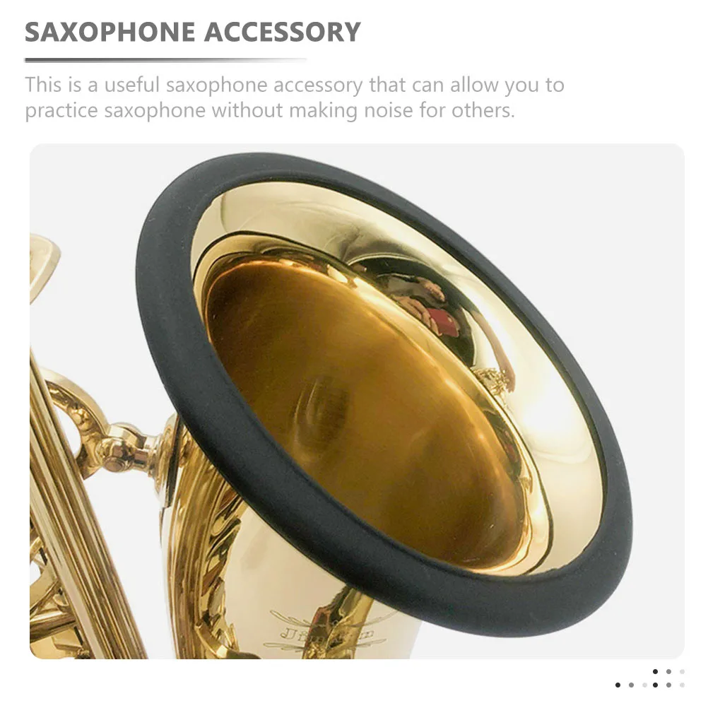 

Saxophone Mute Silence Ring Protective Cover Lightweight Silicone For Noise Reduction Tenor Sax Trumpet Instrument