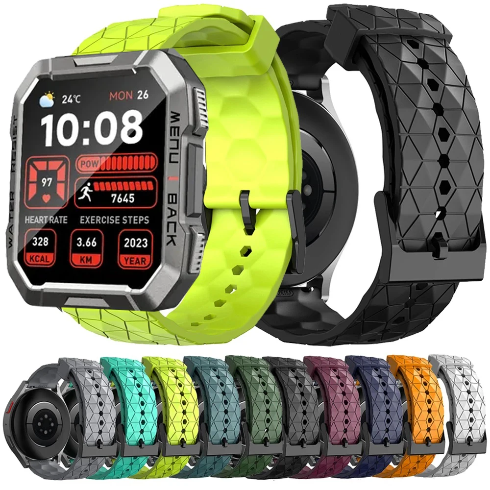 Watchband for Blackview W60 Swim Strap Smart Watch Silicone Soft Breathable Sports Bracele