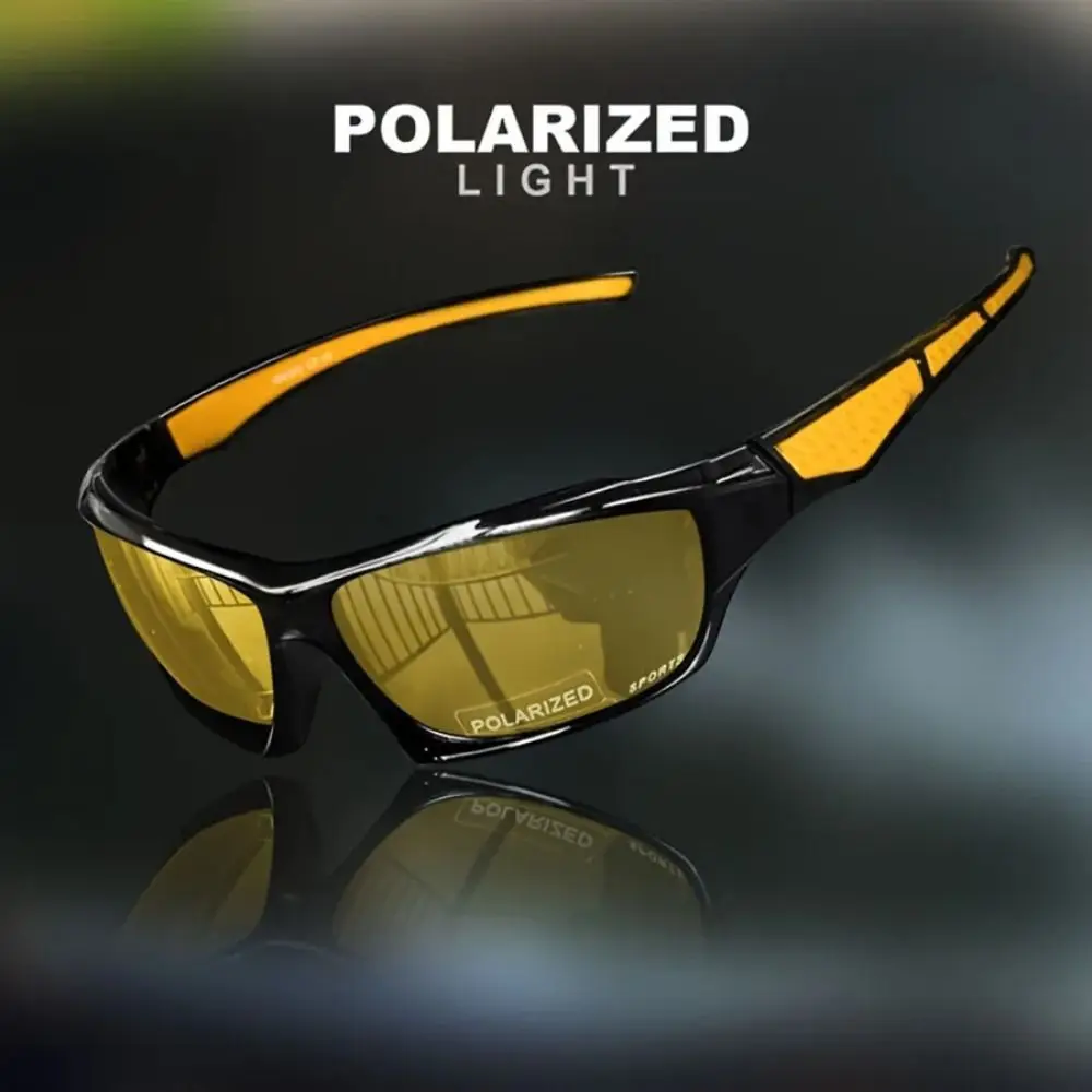

UV400 Polarized Cycling Sunglass HD Lens Windproof UV Resistant Cycling Glass Fashion Comfortable Outdoor Sport Goggle Men