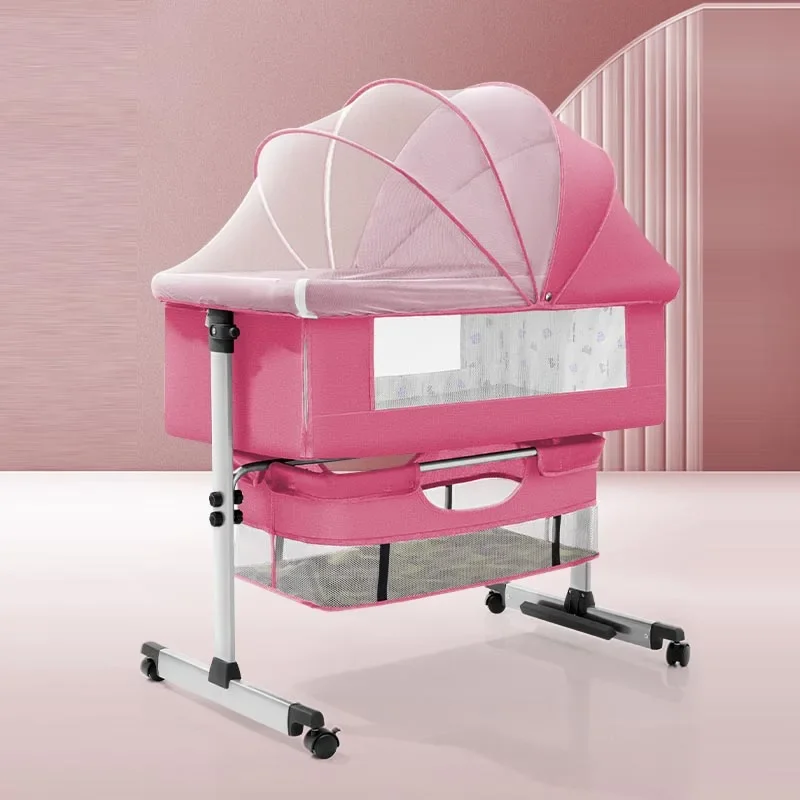 Multi-functional Baby Crib Babycot/baby Bassinet Travel Baby Bed with Breathable Net Bedside Sleeper 3 in 1