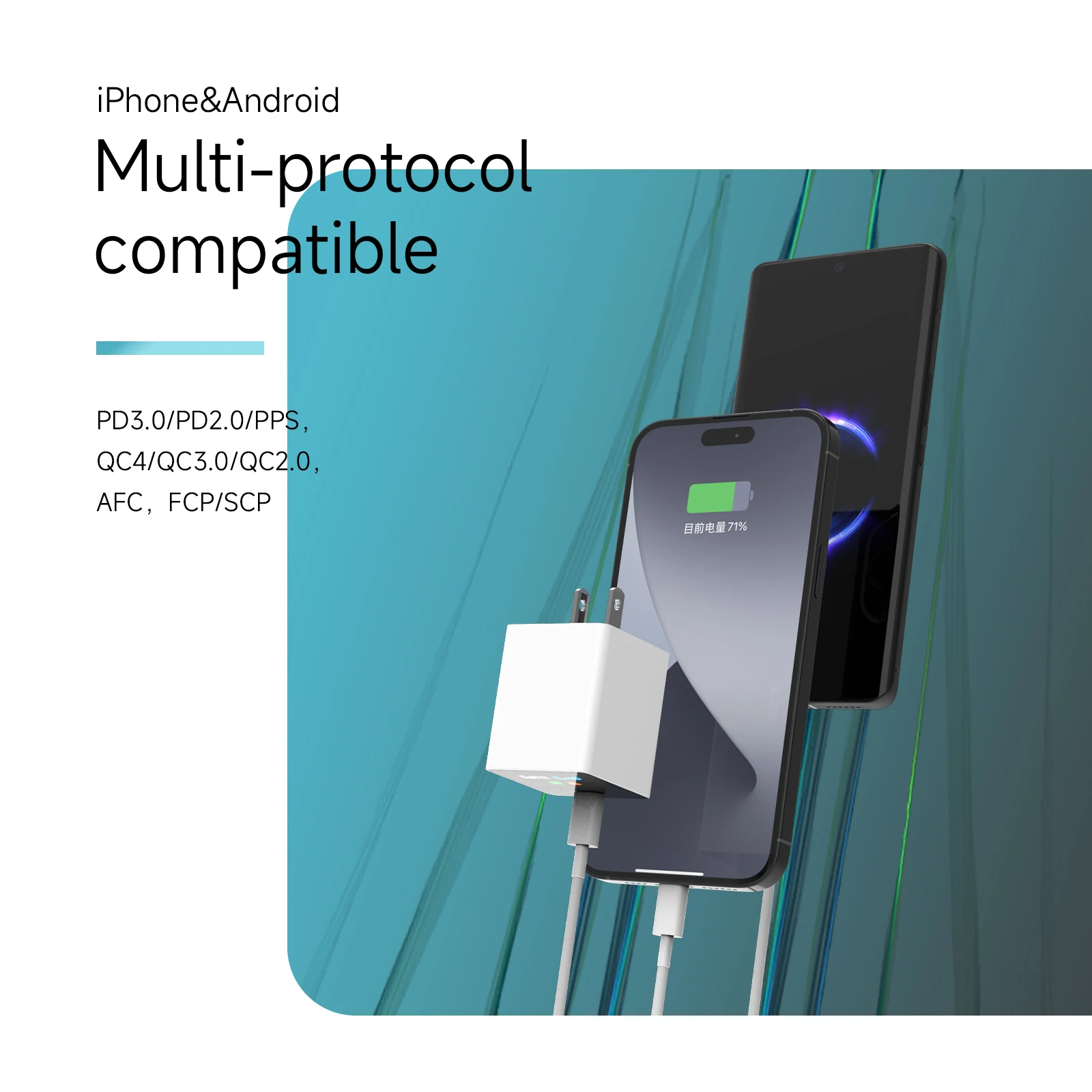 ISDT GP68C1 68W GaN Travel Charger,PD3.0 Fast Type C Wall Charger with Display for iPhone,Samsung,Huawei,Xiaomi ect (no cable)