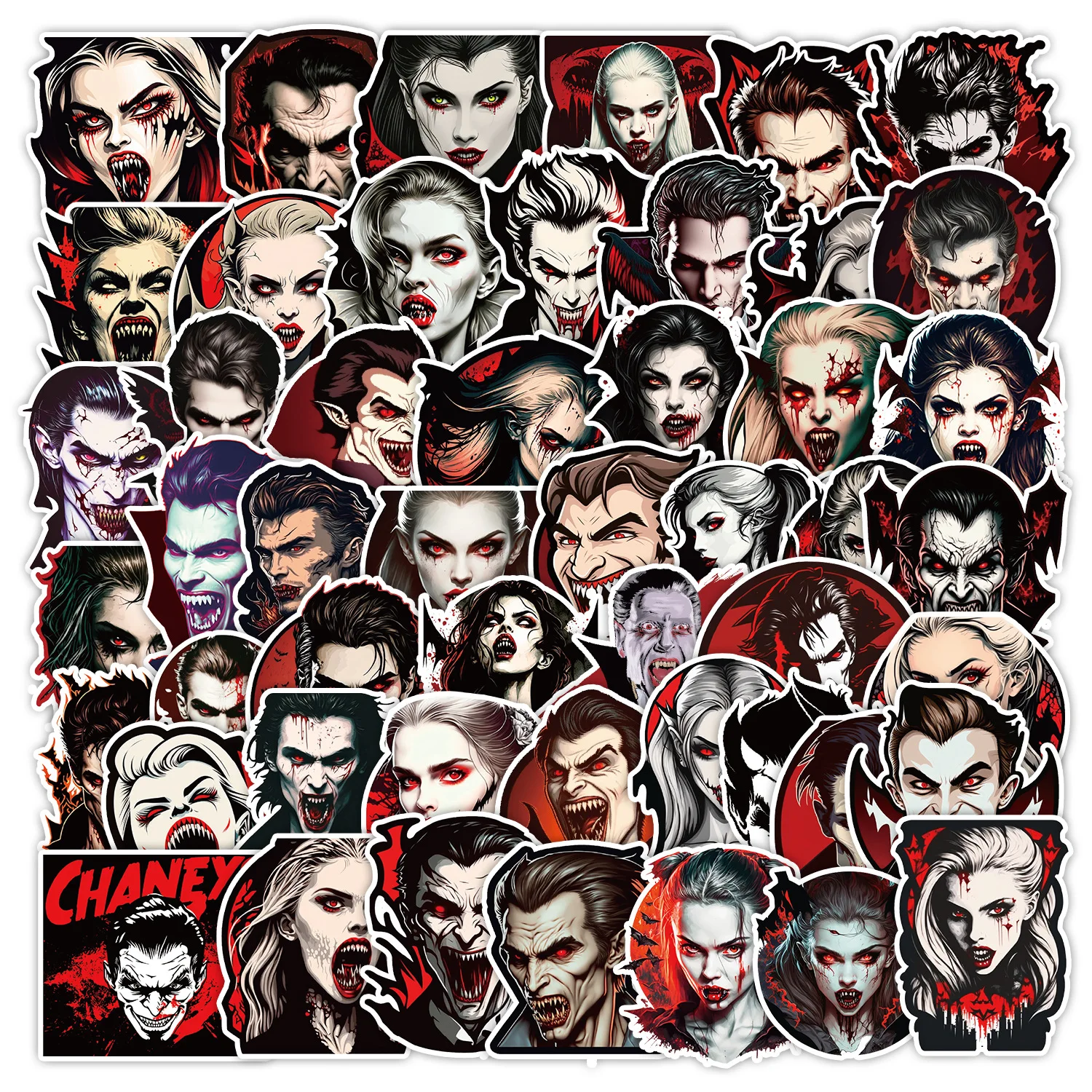 10/30/50pcs Cartoon Vampire Aufkleber Pack Briefpapier iPad Telefon Laptop DIY Aufkleber Vintage handgemachte Journal ing Materialien Aufkleber