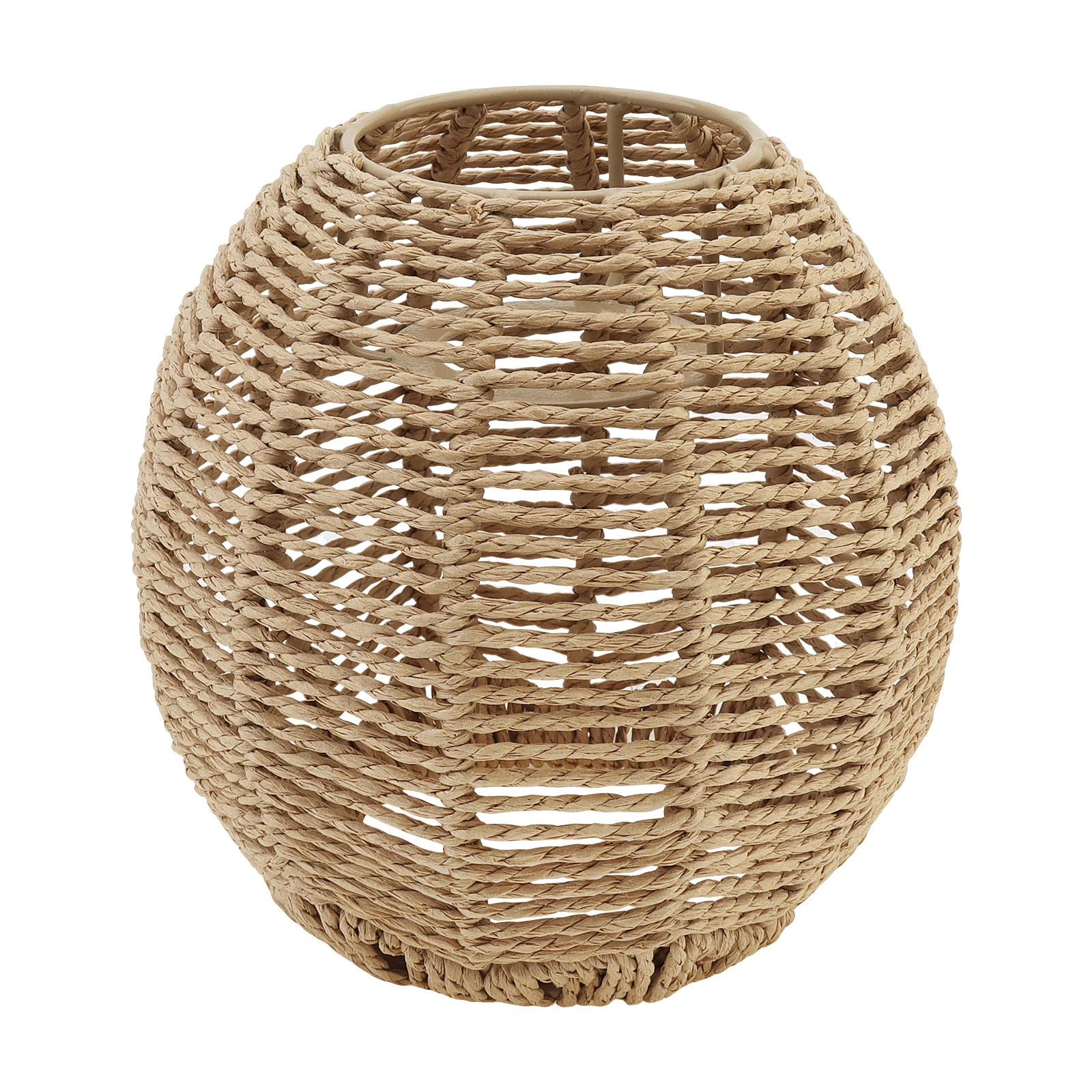 Rattan Lamp Shade Handmade Woven Retro Lampshade Home Decor for Cover Table Lamp Pendant Light Floor Lamps