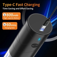 2Pack Electric Salt And Pepper Grinder Set USB Rechargeable With Warm LED Light, Adjustable Coarseness Large Capacity