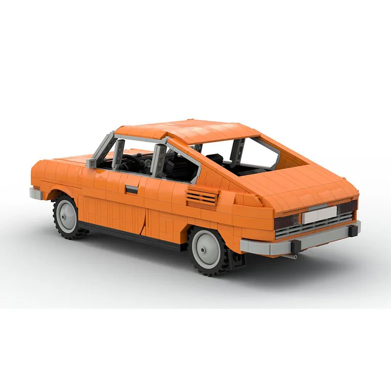 بطل سرعة السيارات نموذج Moc قوالب بناء وحدات 110R-البرتقال نموذج التكنولوجيا كتل عيد الميلاد لتقوم بها بنفسك لعبة هدايا البناء #3