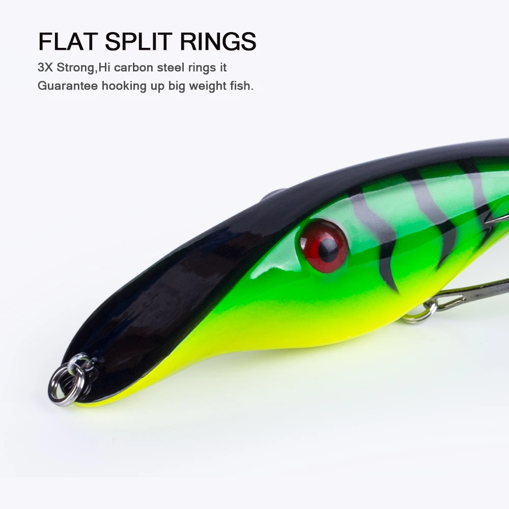 Jerkbait Hanlin 140mm 43g – Señuelo hundido para lucio y bass - imagen 3