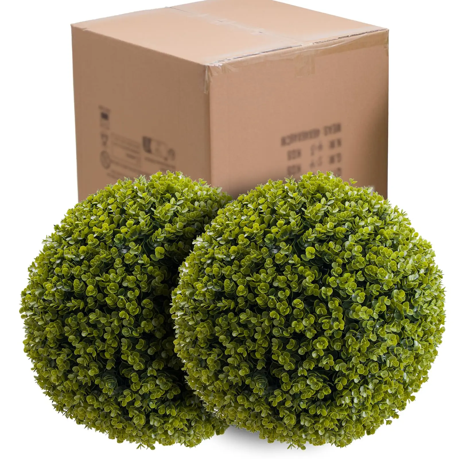 New Topiary Balls Artificial Outdoor Set of 2, Artificial Topiary Cedar Balls for Home Wedding Decor Green 44/48/54/55/59/63 CM