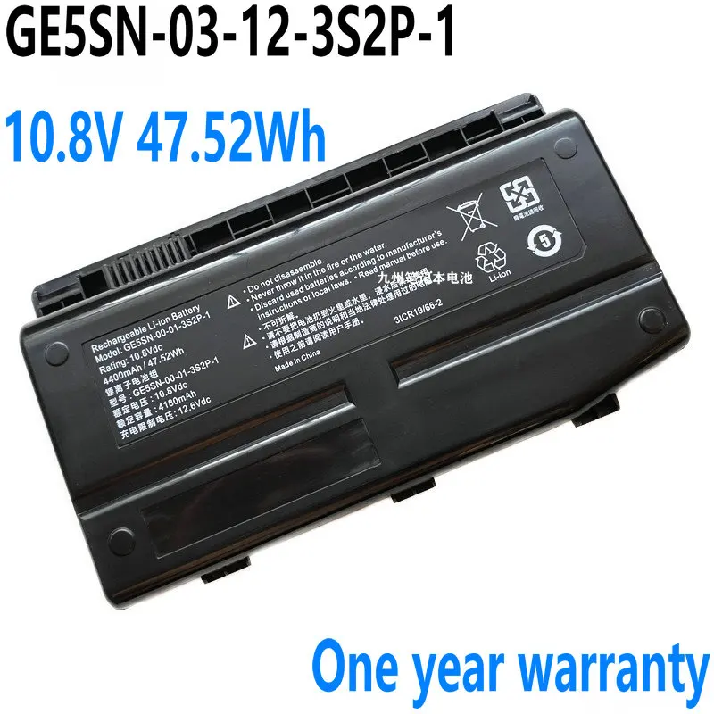 

GE5SN-03-12-3S2P-1 Battery for Hasee Mechanical Revolution X6Ti-s X7Ti-s F117-F1 GE5SN NFSV151X T1TI-781SN3 F117 K1 T50TI Laptop