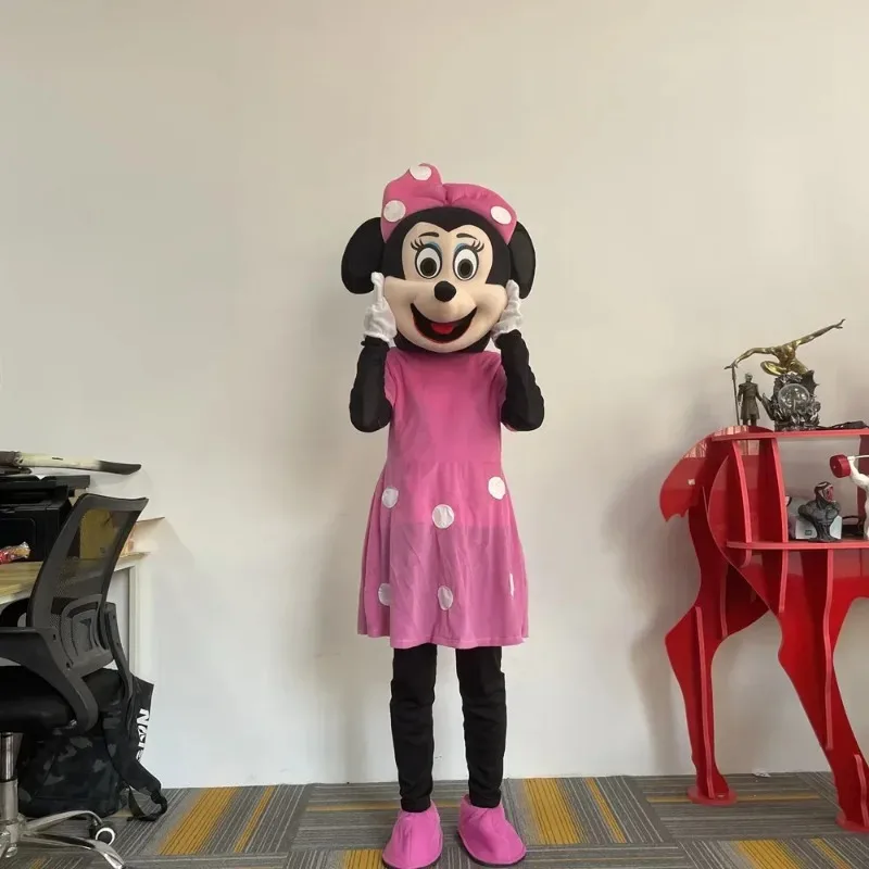 Cosplay muis jongen Mickey en Mouse meisje Minnie stripfiguur kostuum mascotte reclame kostuum partij dier carnaval rekwisieten