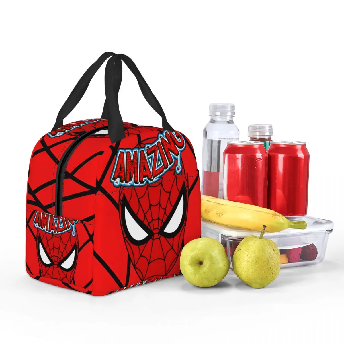 Izolacja z folii aluminiowej Studenci Marvel Spider Man Torby na żywność Duże niesamowite pudełka na drugie śniadanie piknikowe