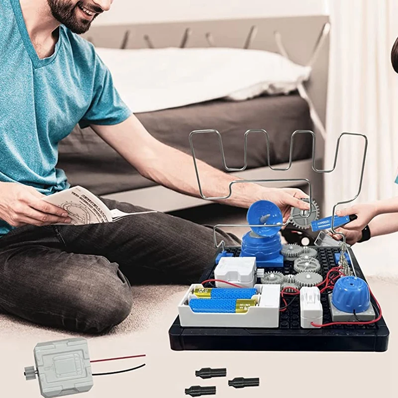 Игрушки STEM, набор для исследований схем и передач, набор для строительства электроники