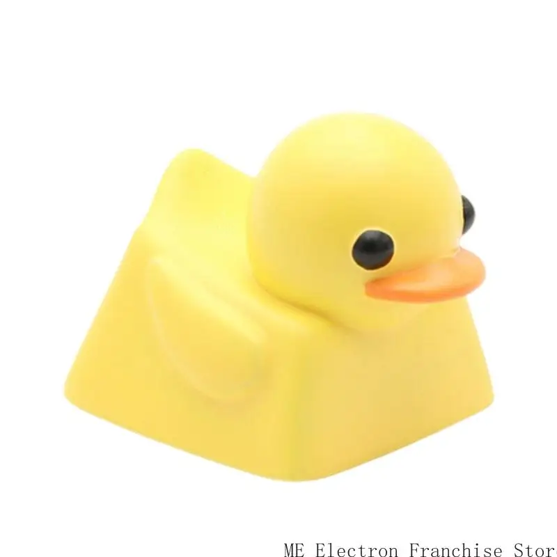 T5EA 귀여운 오리 키 캡 만화 수지 키 캡 스위치 기계식 게임 키보드 DIY 개인화 3D 키 캡