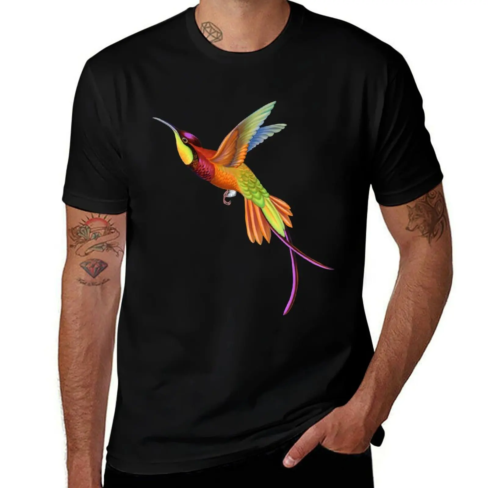 

Humming bird T-Shirt Plus Size Summer Short Sleeve T-Shirt